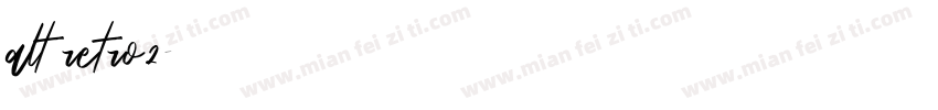 alt retro2字体转换